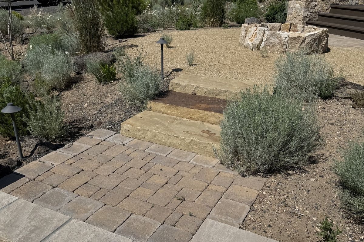 Walkway with steps