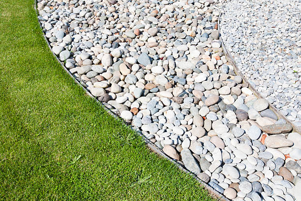 Landscaped garden patterns.